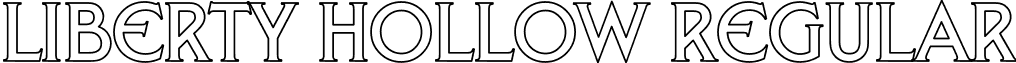 Liberty Hollow Regular font - LIBER_HO.TTF