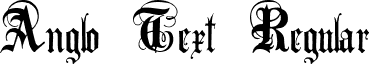 Anglo Text Regular font - Anglo Text.ttf