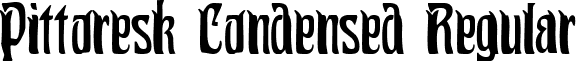 Pittoresk Condensed Regular font - PittoreskCondensed.ttf