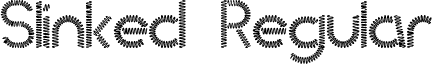 Slinked Regular font - SLINKED.TTF