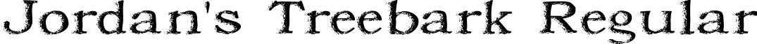 Jordan's Treebark Regular font - Jordtree.ttf