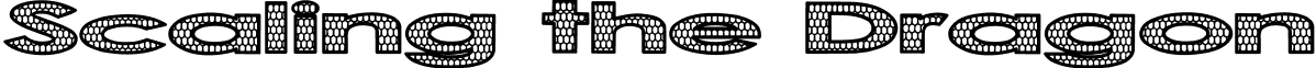 Scaling the Dragon font - Scaldrag.ttf