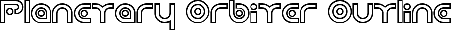 Planetary Orbiter Outline font - PLANOOB_.TTF