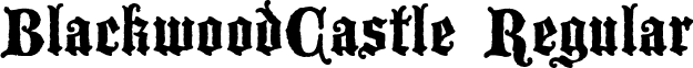 BlackwoodCastle Regular font - BLACC___.TTF