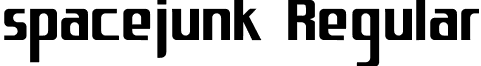 spacejunk Regular font - spacejunkXL.ttf