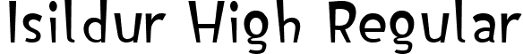 Isildur High Regular font - Isildur.ttf