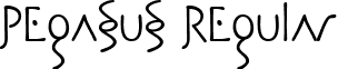 Pegasus Regular font - PEGASUS.TTF