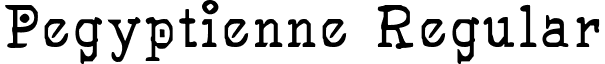 Pegyptienne Regular font - Pegyptienne.ttf