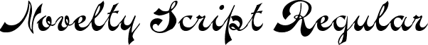 Novelty Script Regular font - noveltyscript.ttf