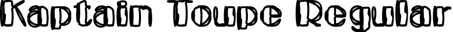 Kaptain Toupe Regular font - Kaptain Toupe.ttf