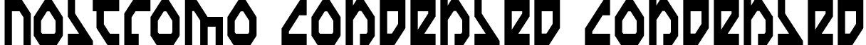 Nostromo Condensed Condensed font - nostroc.ttf