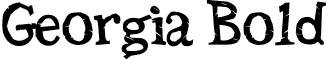 Georgia Bold font - seriffic.ttf