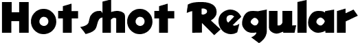 Hotshot Regular font - hotshot.ttf