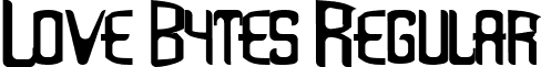 Love Bytes Regular font - loveb___.ttf