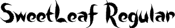 SweetLeaf Regular font - SweetLeaf.ttf