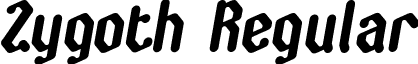 Zygoth Regular font - Zygoth.ttf