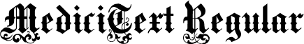 MediciText Regular font - MediciText.otf