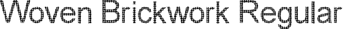 Woven Brickwork Regular font - Wovebrik.ttf