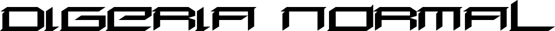 Digeria Normal font - DIGERIAN.TTF