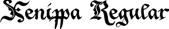 Xenippa Regular font - xenippa1.ttf