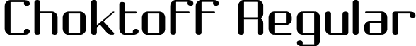 Choktoff Regular font - Choktoff.otf