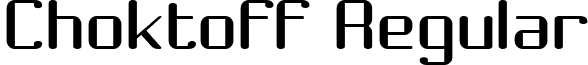 Choktoff Regular font - Choktoff.ttf