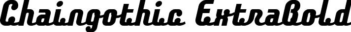 Chaingothic ExtraBold font - CHAIEB__.TTF