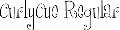 CurlyCue Regular font - curlycue.ttf