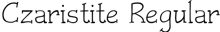 Czaristite Regular font - CZARISTI.TTF
