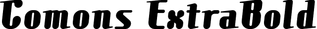 Comons ExtraBold font - COMOEB__.TTF