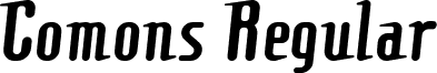 Comons Regular font - Comons.ttf