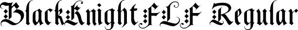 BlackKnightFLF Regular font - BlackKnightFLF.ttf