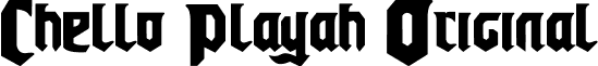 Chello Playah Original font - chello.ttf