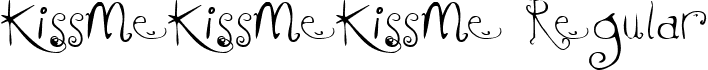 KissMeKissMeKissMe Regular font - KISSMKMK.TTF