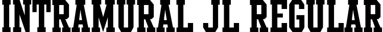 Intramural JL Regular font - Intramur.ttf