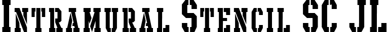 Intramural Stencil SC JL font - Intrstsc.ttf