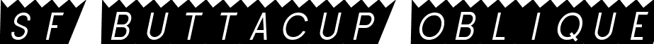 SF Buttacup Oblique font - SFButtacupOblique.ttf