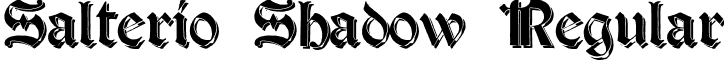 Salterio Shadow Regular font - Salterio Shadow.ttf