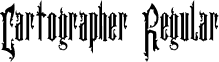 Cartographer Regular font - Cartographer.ttf