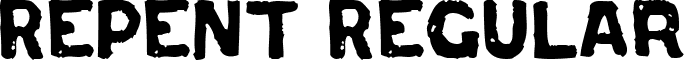 Repent Regular font - REPENT__.TTF