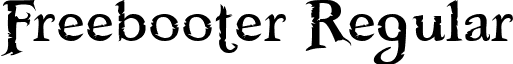 Freebooter Regular font - FREEBOOT.TTF