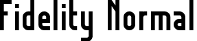Fidelity Normal font - FIDEN___.TTF