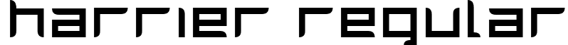 Harrier Regular font - Harri.ttf