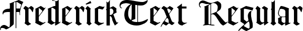FrederickText Regular font - FREDT___.TTF