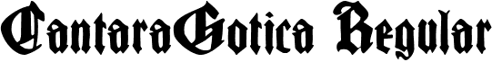 CantaraGotica Regular font - CantaraGotica.ttf
