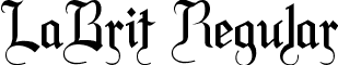 LaBrit Regular font - LABRIT__.ttf