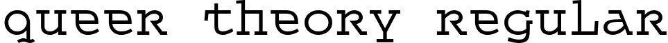 Queer Theory Regular font - QUEET___.TTF