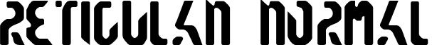 Reticulan Normal font - Reticulan.ttf