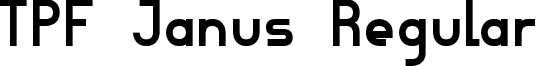 TPF Janus Regular font - TPF Janus.ttf