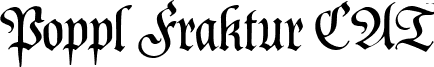 Poppl Fraktur CAT font - Poppl  Fraktur CAT.ttf